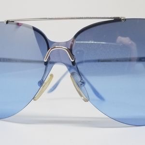 VINTAGE CHRISTIAN DIOR BLUE AVIATOR SUNGLASSES